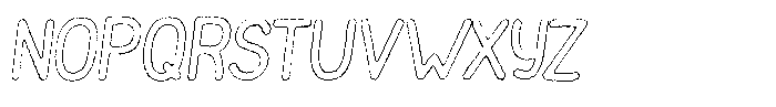 Funmania Land Ink Outline Italic Font UPPERCASE