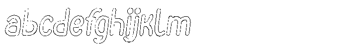 Funmania Land Ink Outline Italic FONT