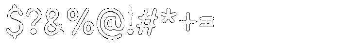 Funmania Land Ink Outline Font OTHER CHARS