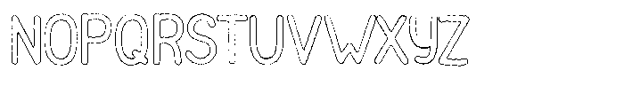 Funmania Land Ink Outline Font UPPERCASE