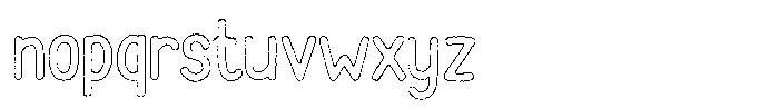 Funmania Land Ink Outline Font LOWERCASE