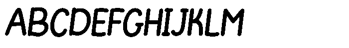 Funmania Land Italic Font UPPERCASE
