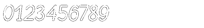 Funmania Land Outline Italic Font OTHER CHARS
