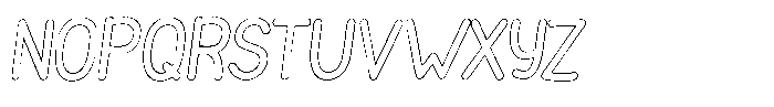 Funmania Land Outline Italic Font UPPERCASE