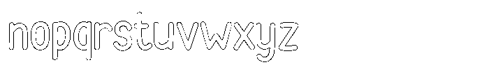 Funmania Land Outline Font LOWERCASE