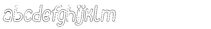 Funmania Land Rough Outline Italic FONT