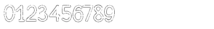Funmania Land Rough Outline Font OTHER CHARS