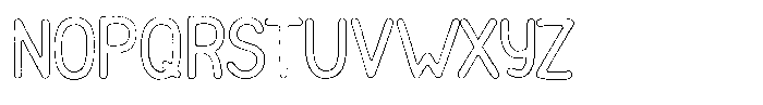 Funmania Land Rough Outline Font UPPERCASE