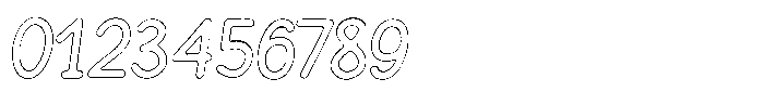 Funmania Land Rust Outline Italic Font OTHER CHARS