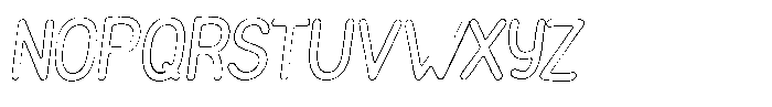 Funmania Land Rust Outline Italic Font UPPERCASE