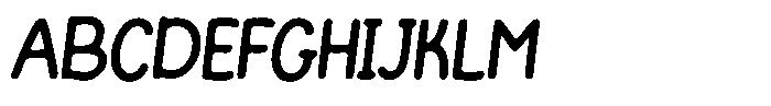 Funmania Land Scratch Italic Font UPPERCASE