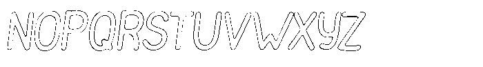 Funmania Land Scratch Outline Italic Font UPPERCASE