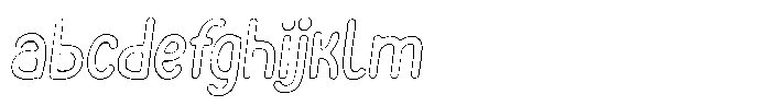Funmania Land Scratch Outline Italic FONT