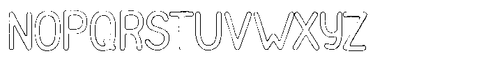 Funmania Land Scratch Outline Font UPPERCASE