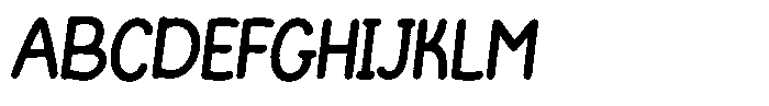 Funmania Land Worn Italic Font UPPERCASE