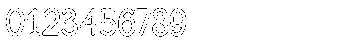 Funmania Land Worn Outline Font OTHER CHARS