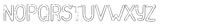 Funmania Land Worn Outline Font UPPERCASE