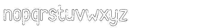 Funmania Land Worn Outline Font LOWERCASE