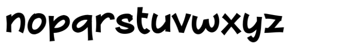 Funny Boom Font LOWERCASE