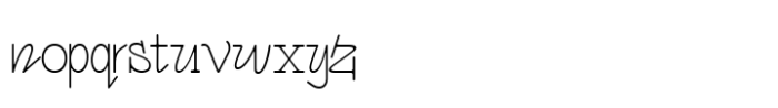 Funtique Typeface Extra Light Font LOWERCASE