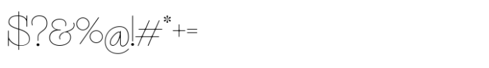 Funtique Typeface Thin Font OTHER CHARS