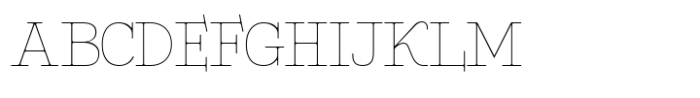 Funtique Typeface Thin Font UPPERCASE