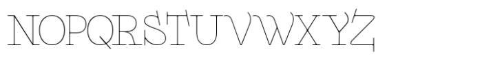 Funtique Typeface Thin Font UPPERCASE