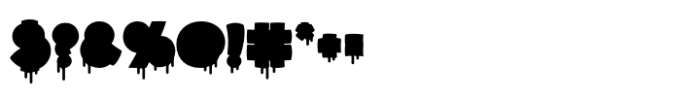 Funzino Paint-Dripping Font OTHER CHARS