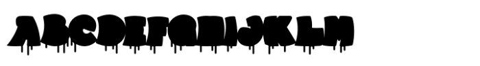 Funzino Paint-Dripping Font UPPERCASE