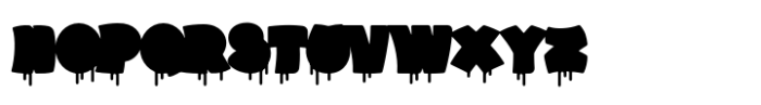 Funzino Paint-Dripping Font UPPERCASE