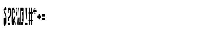 Furbo Condensed Low Font OTHER CHARS