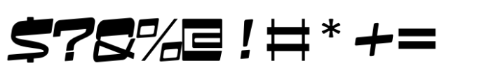 Furbo Expanded High Turbo Font OTHER CHARS