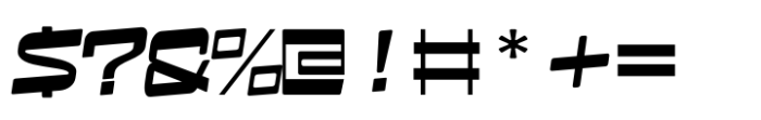 Furbo Expanded Turbo Font OTHER CHARS
