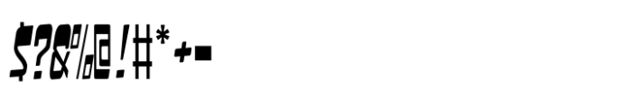 Furbo Narrow High Turbo Font OTHER CHARS