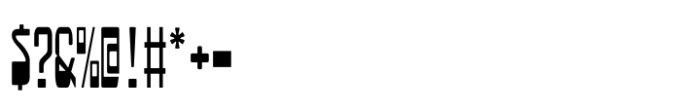 Furbo Narrow Low Font OTHER CHARS