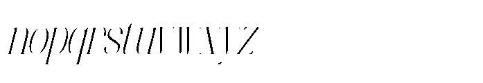 Furigale Italic Font LOWERCASE