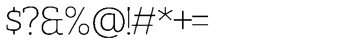Furonto Thin Font OTHER CHARS