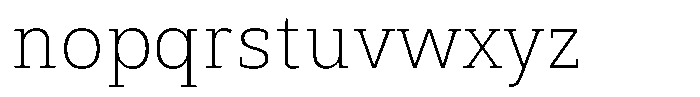 Furonto Thin Font LOWERCASE
