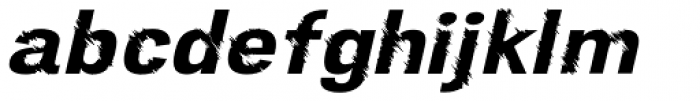 Furrow Oblique Font LOWERCASE