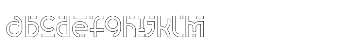 Furuhashi Outline Font LOWERCASE
