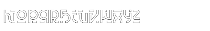 Furuhashi Outline Font LOWERCASE