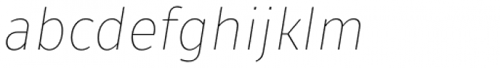 Fuse V.2 Display Thin Italic Font LOWERCASE