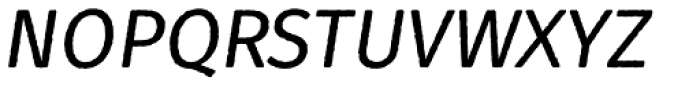 Fuse V.2 Printed Display Normal Italic Font UPPERCASE