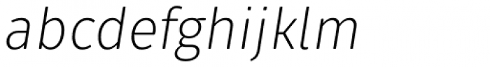Fuse V.2 Text Light Italic Font LOWERCASE