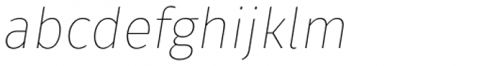 Fuse V.2 Text Thin Italic Font LOWERCASE