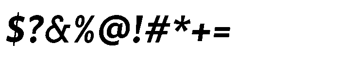 Fusiform Black Italic Font OTHER CHARS