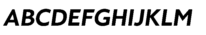 Fusiform Black Italic Font UPPERCASE