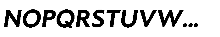 Fusiform Black Italic Font UPPERCASE