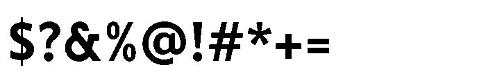 Fusiform Black Font OTHER CHARS