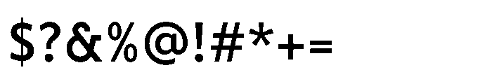 Fusiform Bold Font OTHER CHARS